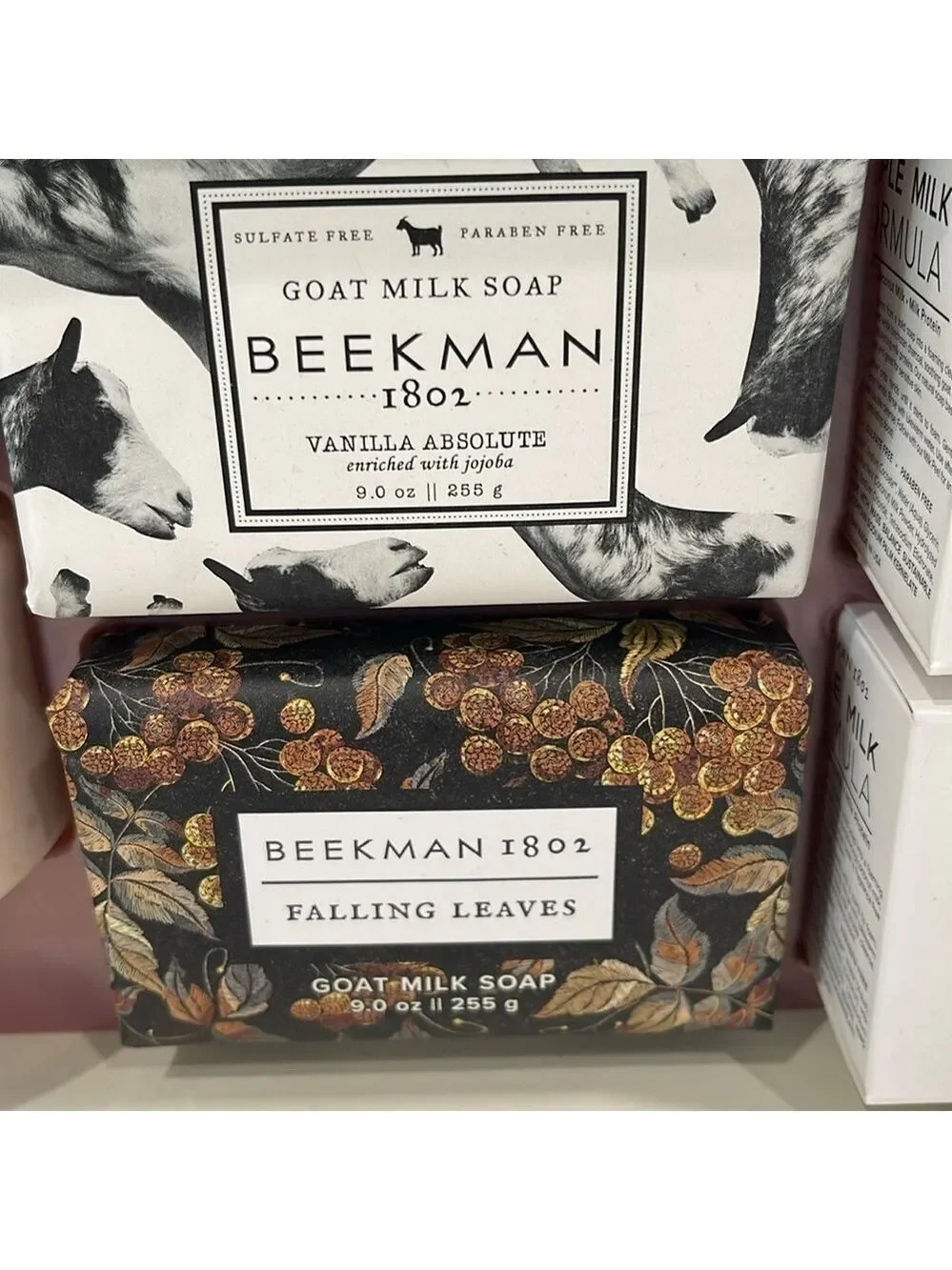 NIB Beekman 1802 Gift Set 6 PC Pure Goat Milk Body Cream Soap Bars Facial Bars